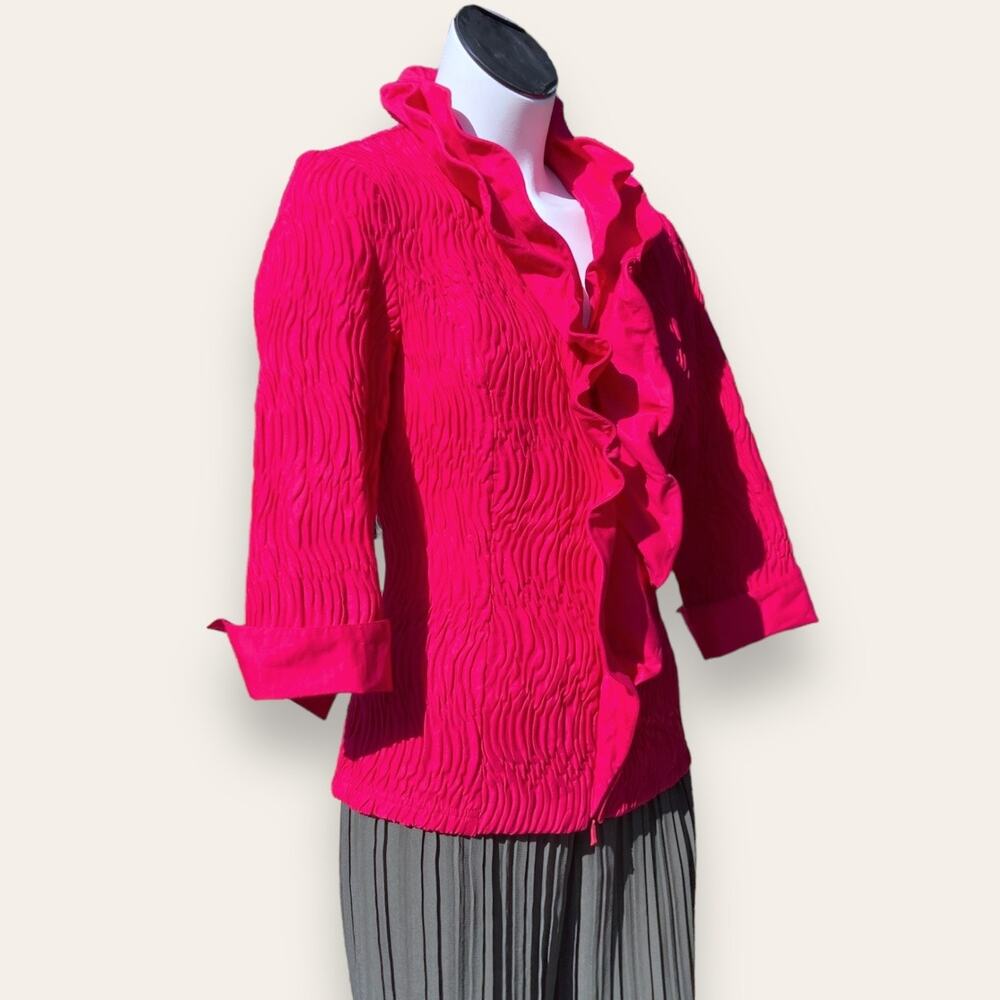 Samuel Dong Fuchsia Jacket Size Small - image 2